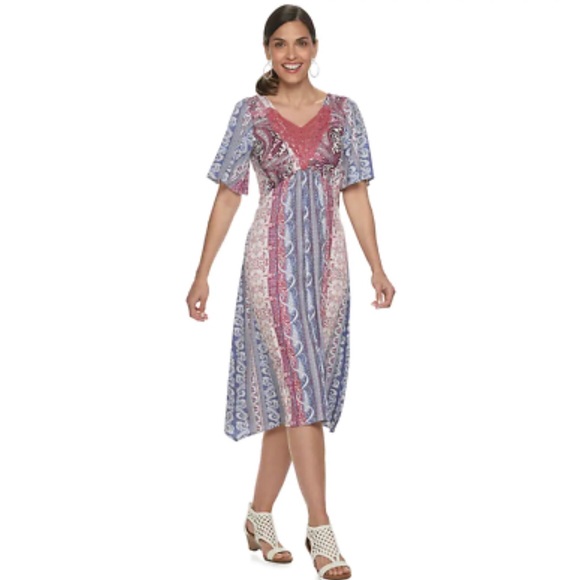 NWT world unity v neck dress size small
